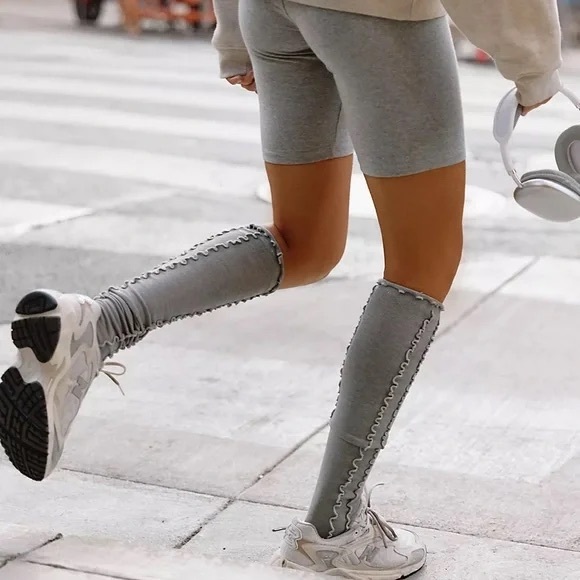 FP Movement by Free People Accessories - Free People Movement NWT Lucky Honey Ruffle Over the Knee Grip Open Toe Socks
